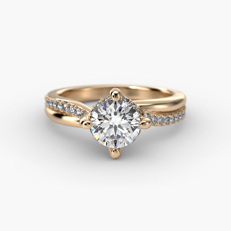 Anillo en Oro 14K + zirconia