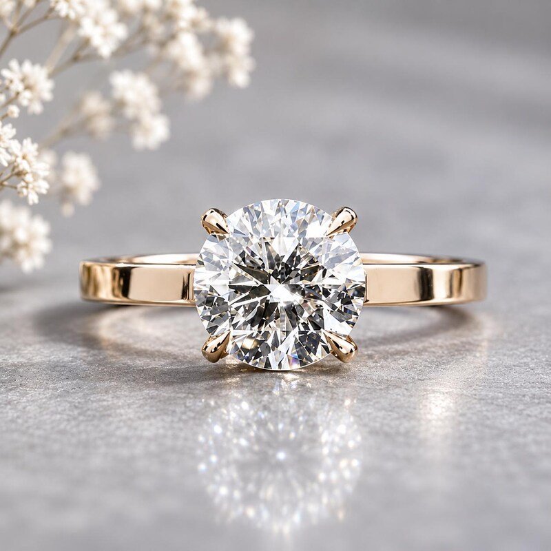 Anillo en Oro 14K + Circonia