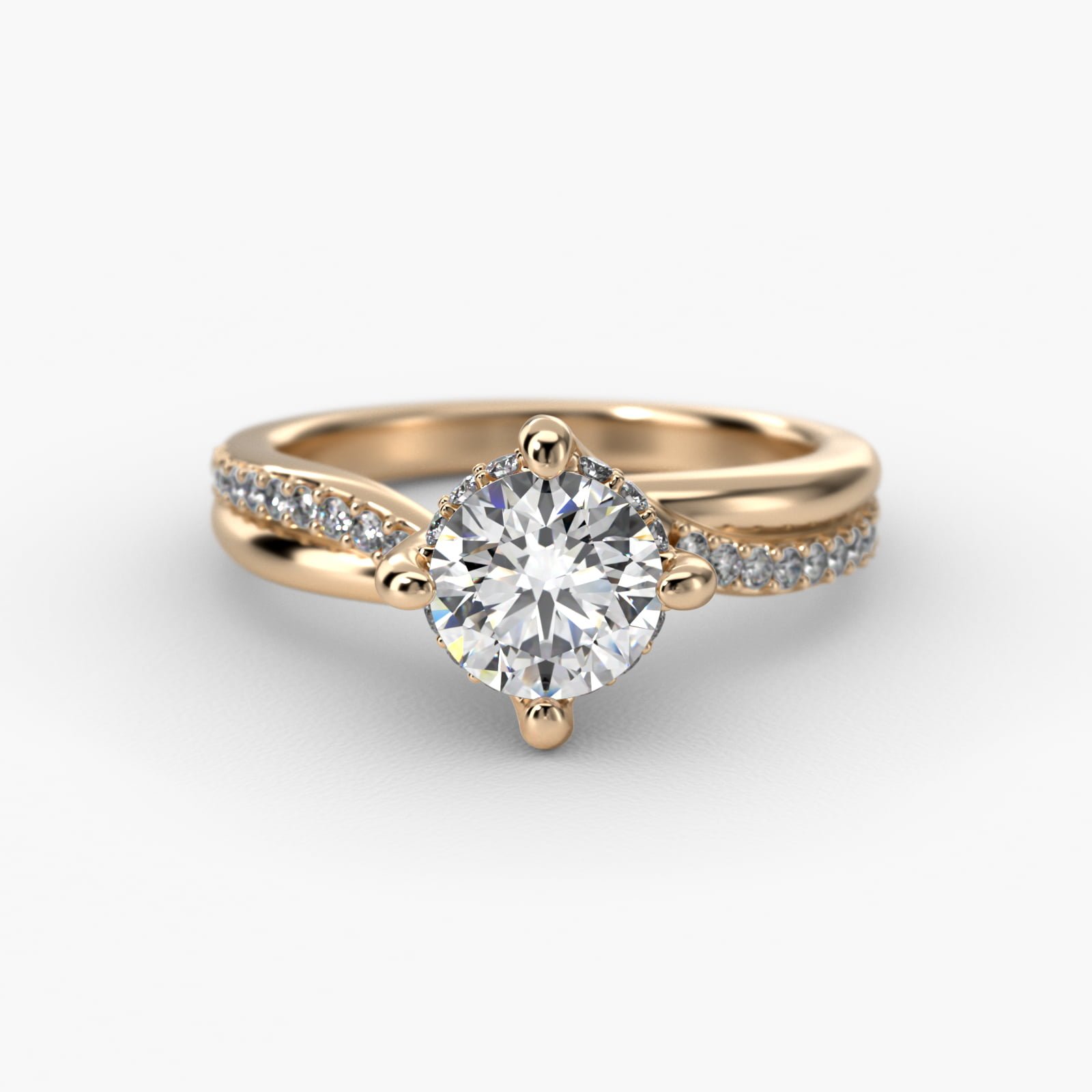 Anillo en Oro 14K + Circonia